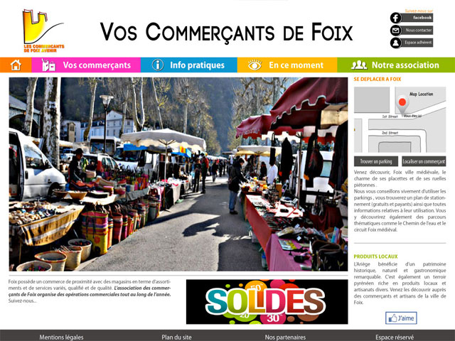 Site commercants de Foix